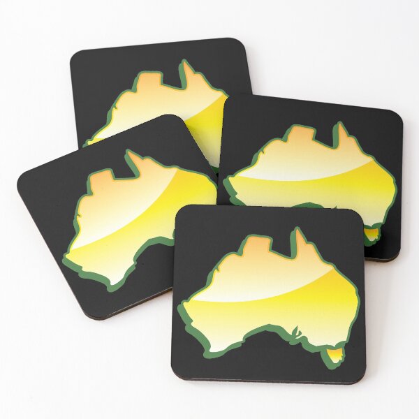 Item preview, Australia Map simple in yellow designed and sold by jazzydevil.