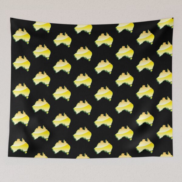 Item preview, Australia Map simple in yellow designed and sold by jazzydevil.