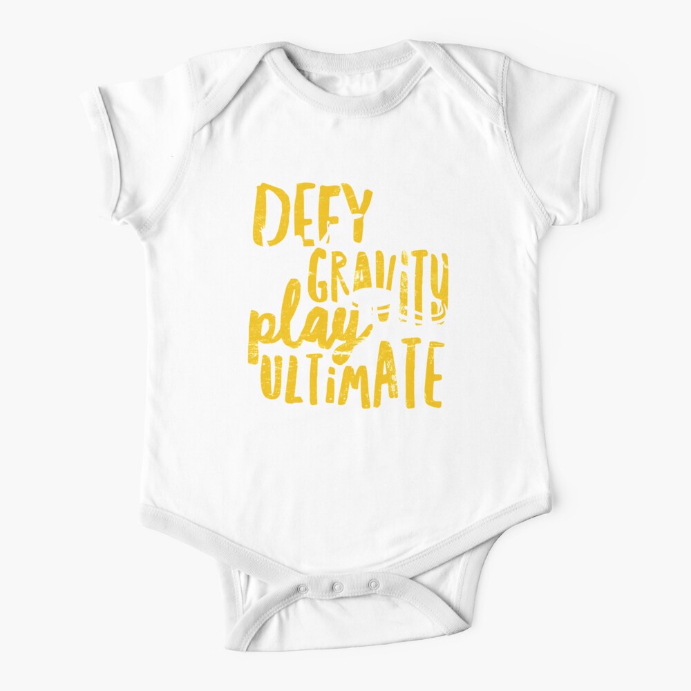Defy Gravity - Play Ultimate Frisbee Disc Golf Baby One-Piece