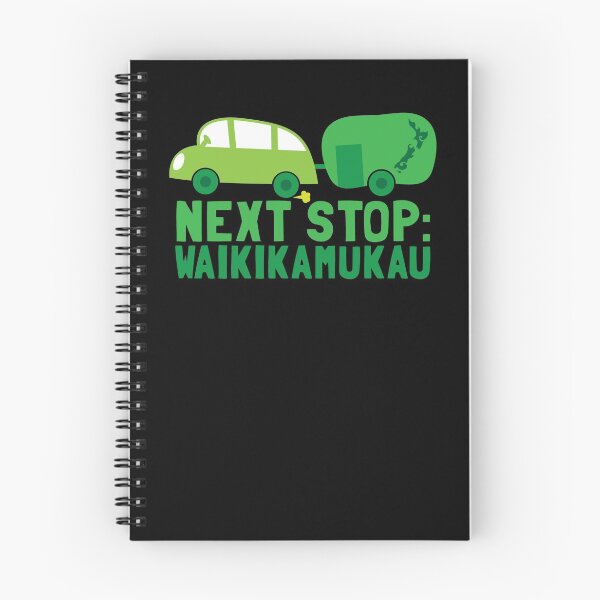 Item preview, NEXT STOP: Waikikamukau funny fake Kiwi New Zealand travel destination designed and sold by jazzydevil.