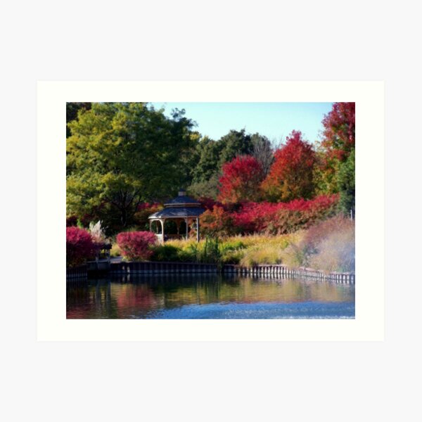 Gazebo at Cantigny Art Print