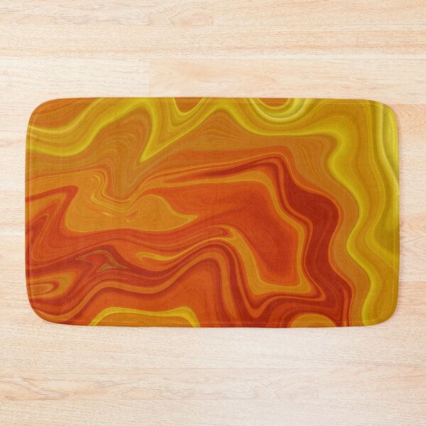 Item preview, Fluid Painting Marble Pattern Abstract Orange and Yellow designed and sold by Patricia Piotrak.