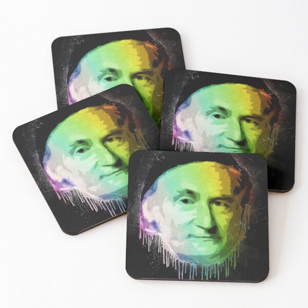 Item preview, Carl Friedrich Gauss Urban Grunge Painting Rainbow Spectrum designed and sold by whatyoulove.