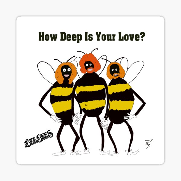 bee gees valentine Sticker