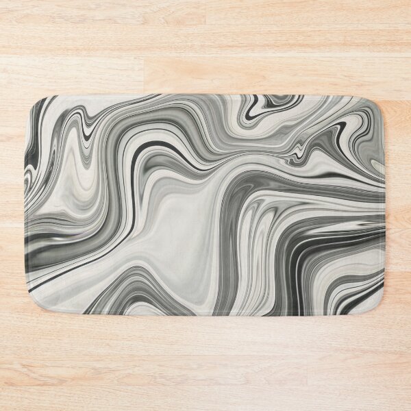 Item preview, Fluid Painting Marble Pattern Black White Gray designed and sold by Patricia Piotrak.
