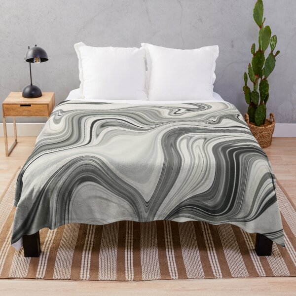 Item preview, Fluid Painting Marble Pattern Black White Gray designed and sold by Patricia Piotrak.