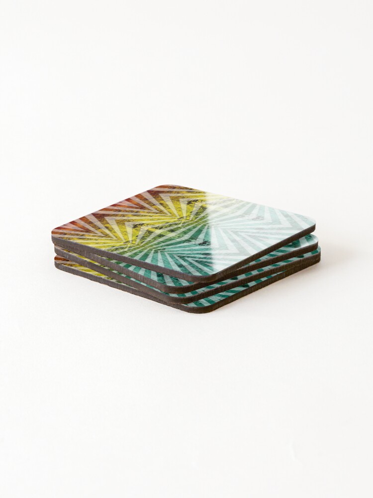 Thumbnail 4 of 5, Coasters (Set of 4), Reggae pattern designed and sold by Periartwork.