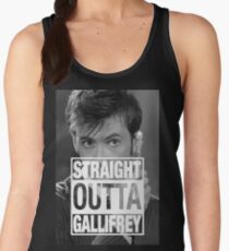 Straight Outta Gallifrey- TENNANT Women's Tank Top