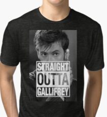Straight Outta Gallifrey- TENNANT Tri-blend T-Shirt