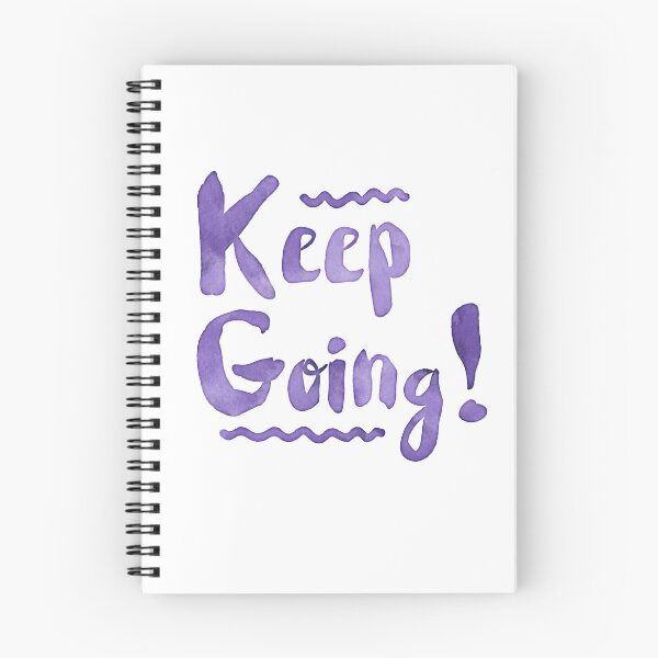 Item preview, Keep going! cool watercolour motivation designed and sold by jazzydevil.