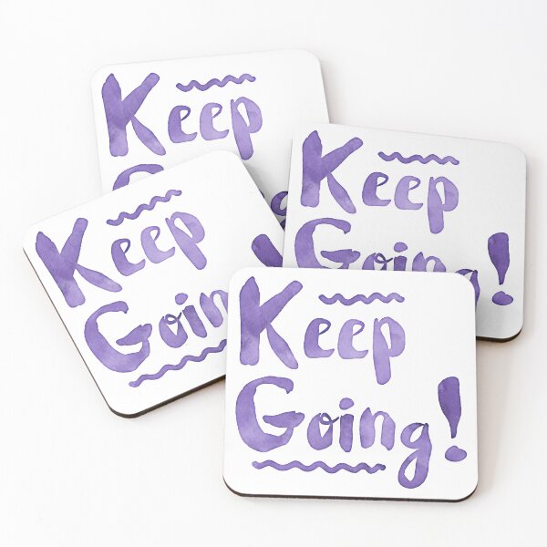 Item preview, Keep going! cool watercolour motivation designed and sold by jazzydevil.