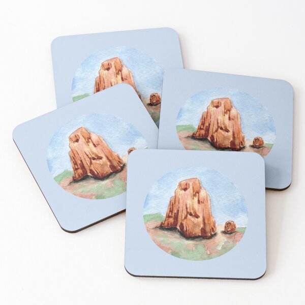 Item preview, Canyon - Round - Watercolour Painting designed and sold by Pattokarts.