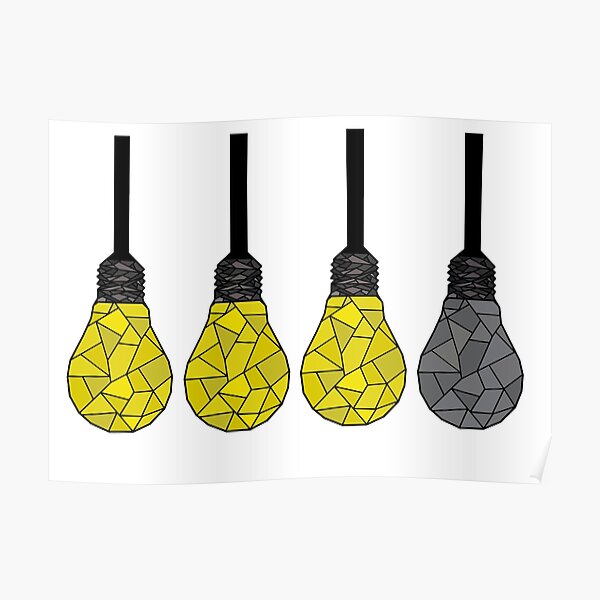 3 lights are lit judge Poster