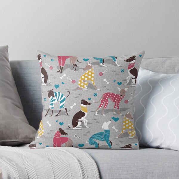 Item preview, Greyhounds dogwalk // grey background designed and sold by SelmaCardoso.