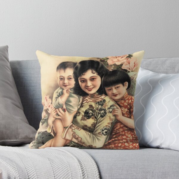 Item preview, Happy Family Smiles Nanyang Bros Tobacco Brand Advertisement Cigarettes Cigars  Vintage Chinese designed and sold by retroposters.