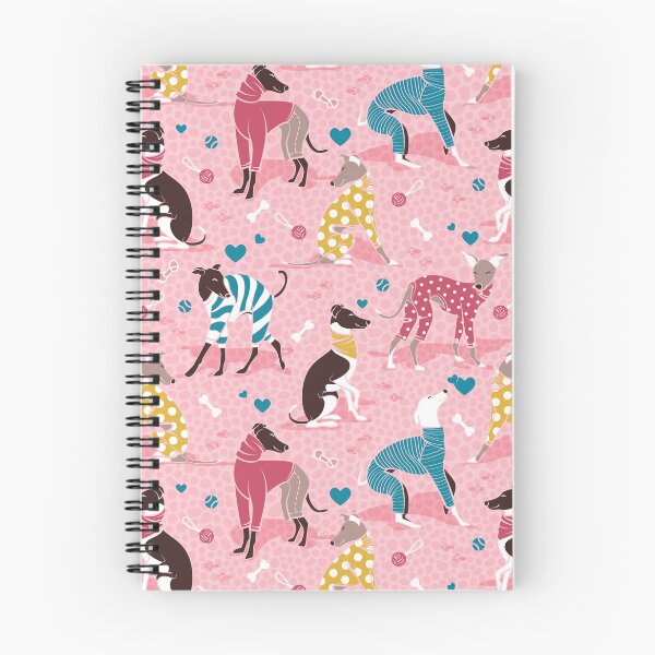 Item preview, Greyhounds dogwalk // pastel pink background designed and sold by SelmaCardoso.