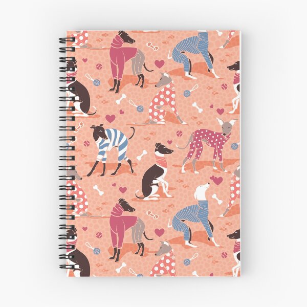 Item preview, Greyhounds dogwalk // coral background designed and sold by SelmaCardoso.