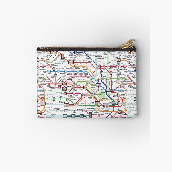 Artikelvorschau, Tokyo U-Bahn-Karte Uhr entworfen und verkauft von KALEIDOSCOPE UK.