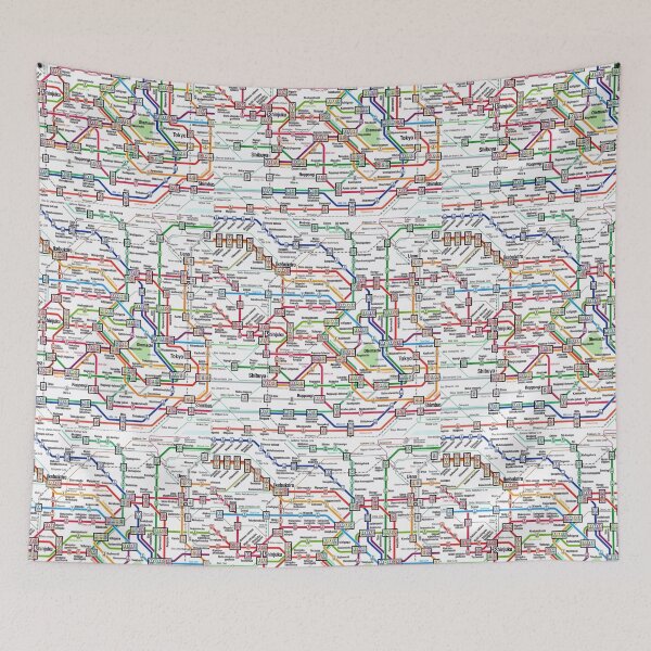 Item preview, Tokyo Subway Map Clock designed and sold by KALEIDOSCOPE UK.
