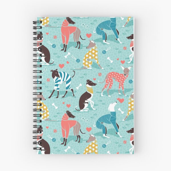 Item preview, Greyhounds dogwalk // aqua background designed and sold by SelmaCardoso.