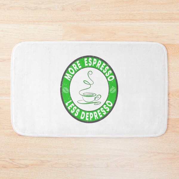 Item preview, More Espresso Less Depresso Funny Coffee Quote designed and sold by clothesy7.