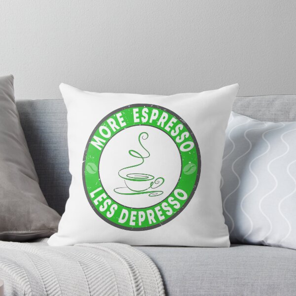 Item preview, More Espresso Less Depresso Funny Coffee Quote designed and sold by clothesy7.