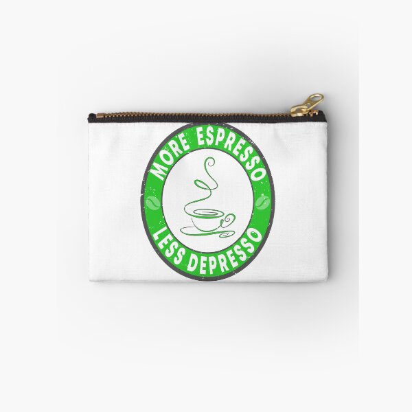 Item preview, More Espresso Less Depresso Funny Coffee Quote designed and sold by clothesy7.