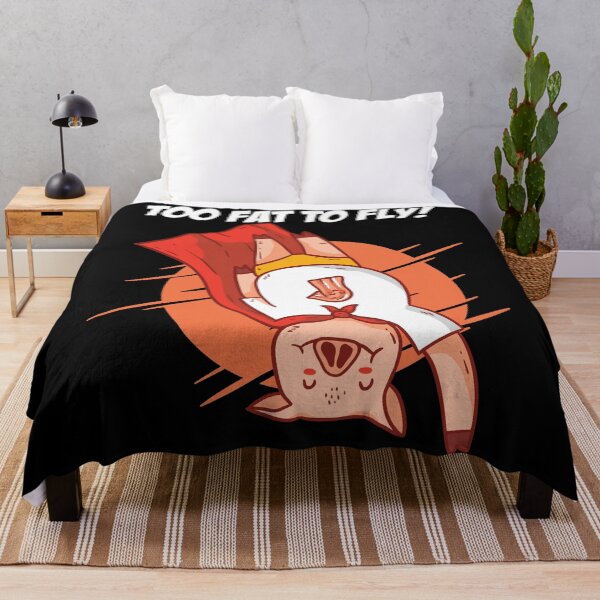 Item preview, Pig Superhero, flying down because of overweight. designed and sold by emphatic.