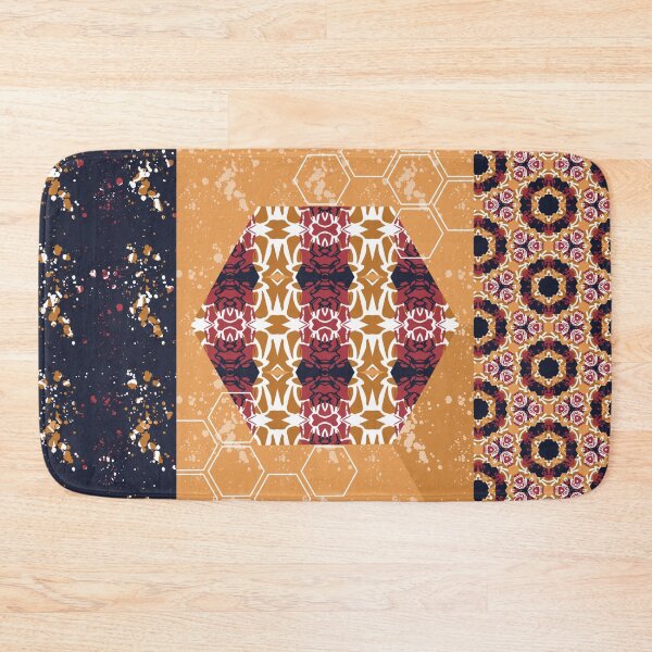 Item preview, Opulent Pattern Trio - Mustard/Navy designed and sold by emeraldseason.
