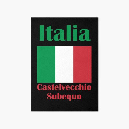 Castelvecchio Subequo Italy Art Board Print