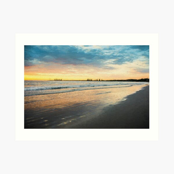 Sunrise at Port Fairy (Digital Painting) Art Print