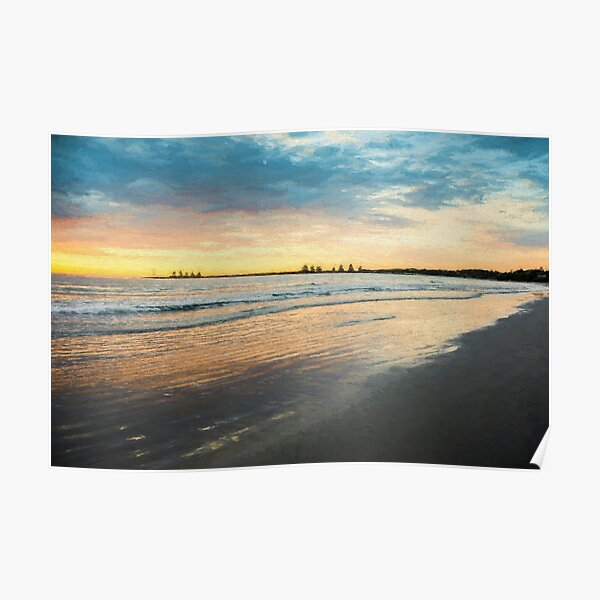 Sunrise at Port Fairy (Digital Painting) Poster