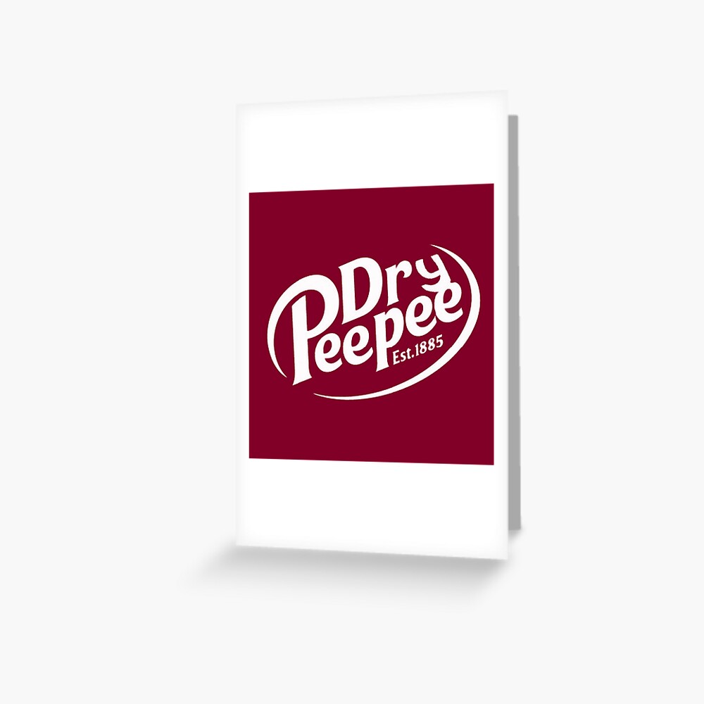 Dry Peepee Meme Greeting Card By Glyphz Redbubble - roblox logo swap meme by glyphz redbubble