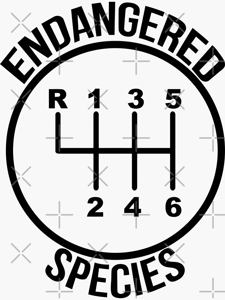 "Manual Transmission" Sticker by nomoregravity | Redbubble