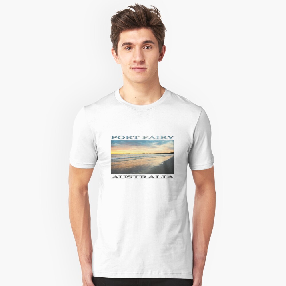 Sunrise at Port Fairy (Digital Painting) Slim Fit T-Shirt