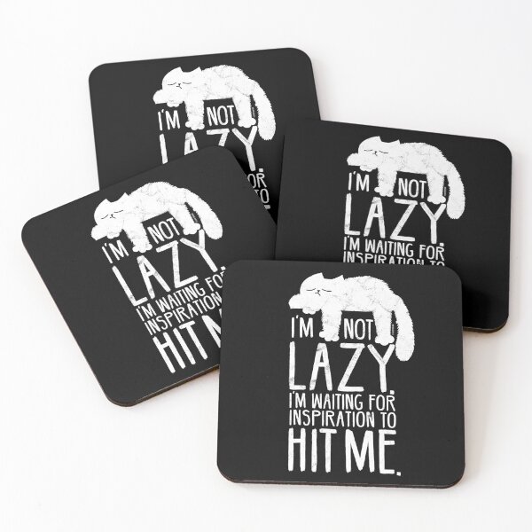 Item preview, Lazy Cat Quote designed and sold by catsandmore.