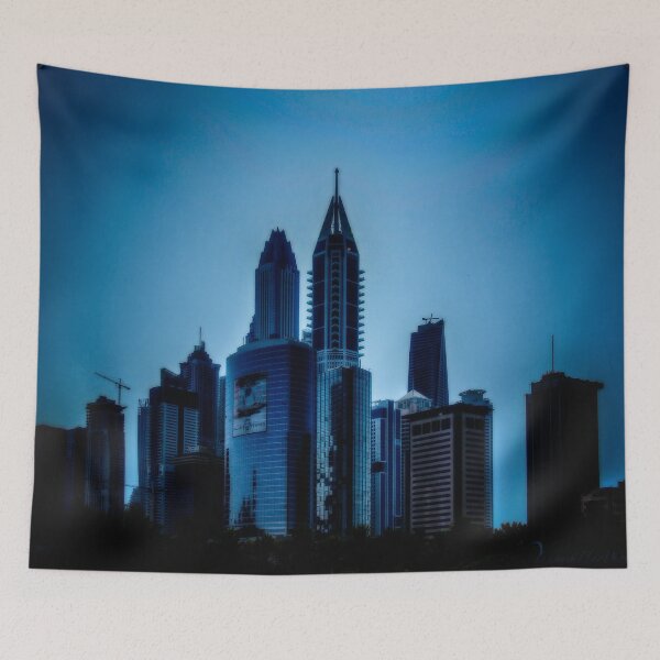 Item preview, Financial District at Dusk - Dubai - UAE designed and sold by Yannik Hay.