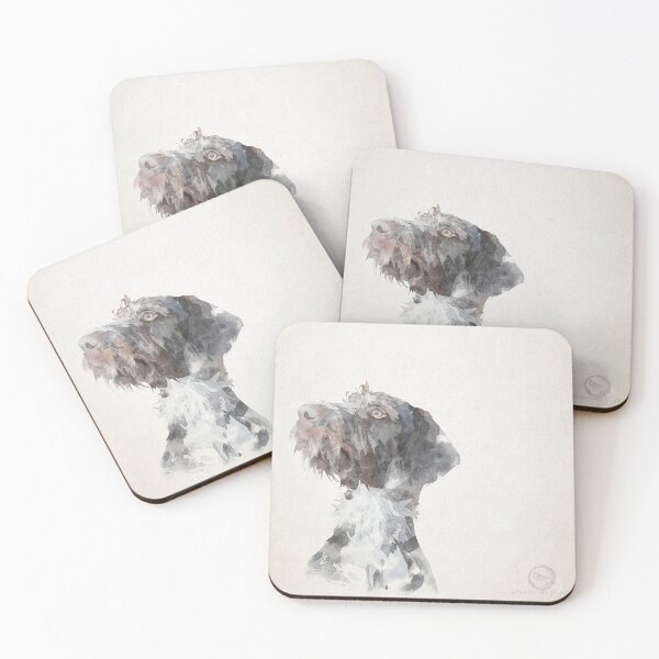 Item preview, German Wirehaired Pointer Watercolour designed and sold by snewdesigns.