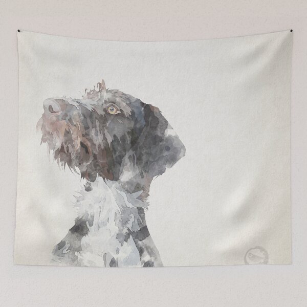 Item preview, German Wirehaired Pointer Watercolour designed and sold by snewdesigns.