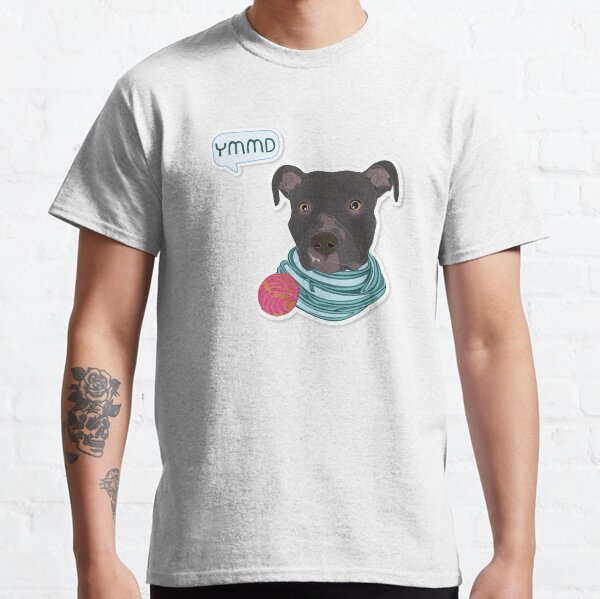 Cutie Canine Pitbull "YMMD" Classic T-Shirt