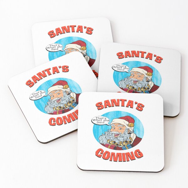 Item preview, Santa's Coming That's What She Said Funny Christmas designed and sold by funnytshirtemp.