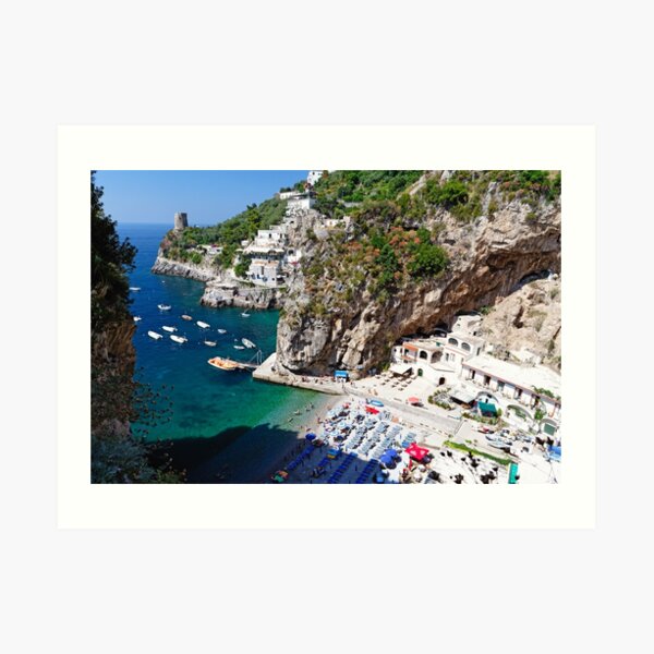 Praiano Beach Art Print