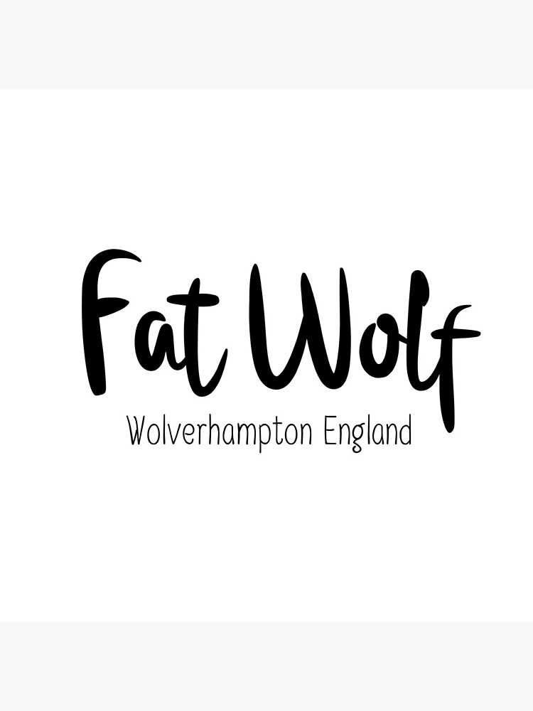 Fat Wolf Logo (Black) by danbadgeruk
