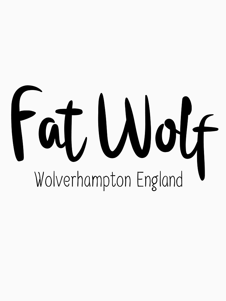 Fat Wolf Logo (Black) by danbadgeruk