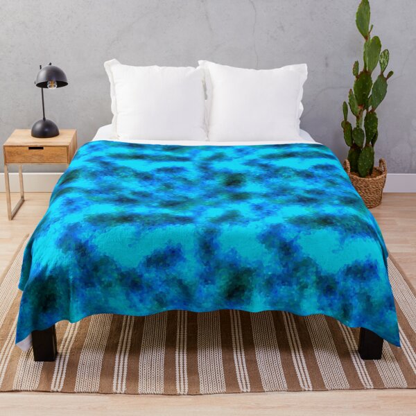 Item preview, Stained Glass Camouflage -- Aqua Blue Camo Pattern designed and sold by SeguinM.