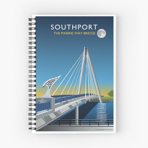 Item preview, Southport Marine Way Bridge by Night designed and sold by andrewamoore.