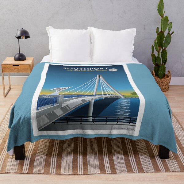 Item preview, Southport Marine Way Bridge by Night designed and sold by andrewamoore.