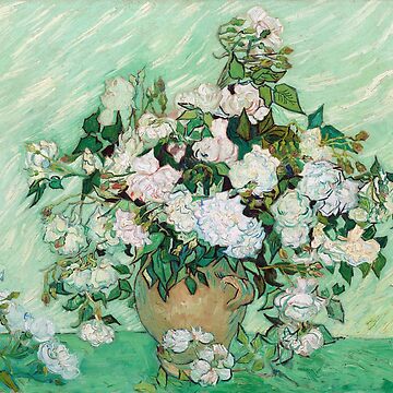 Vincent Van Gogh Still Life - Vase with Pink Roses Socks for Sale