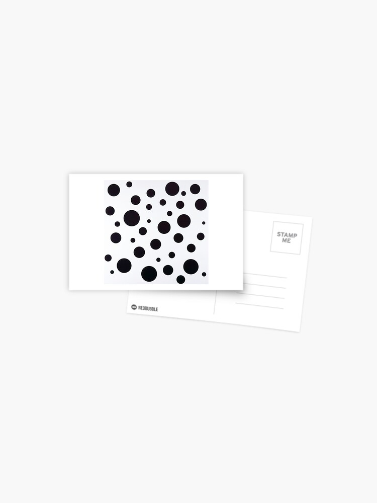 YAYOI KUSAMA B & W DOTS | Postcard