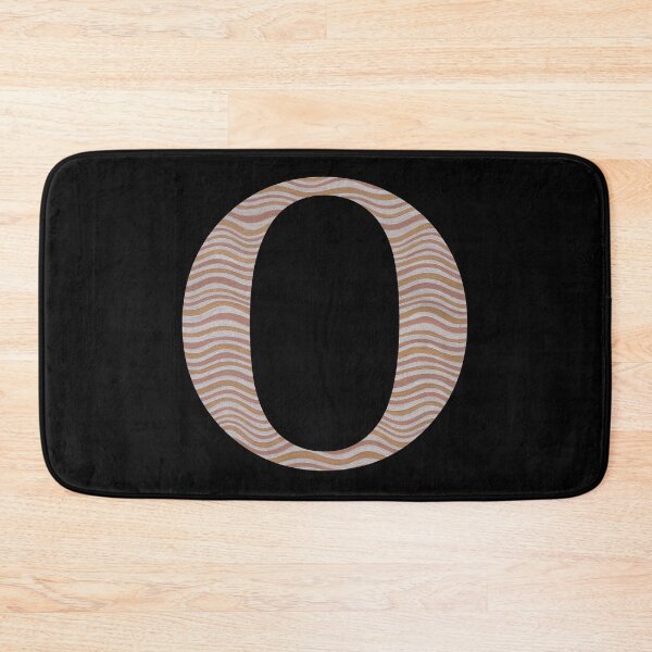 Item preview, Letter O Metallic Look Stripes Silver Gold Copper designed and sold by theartofvikki.